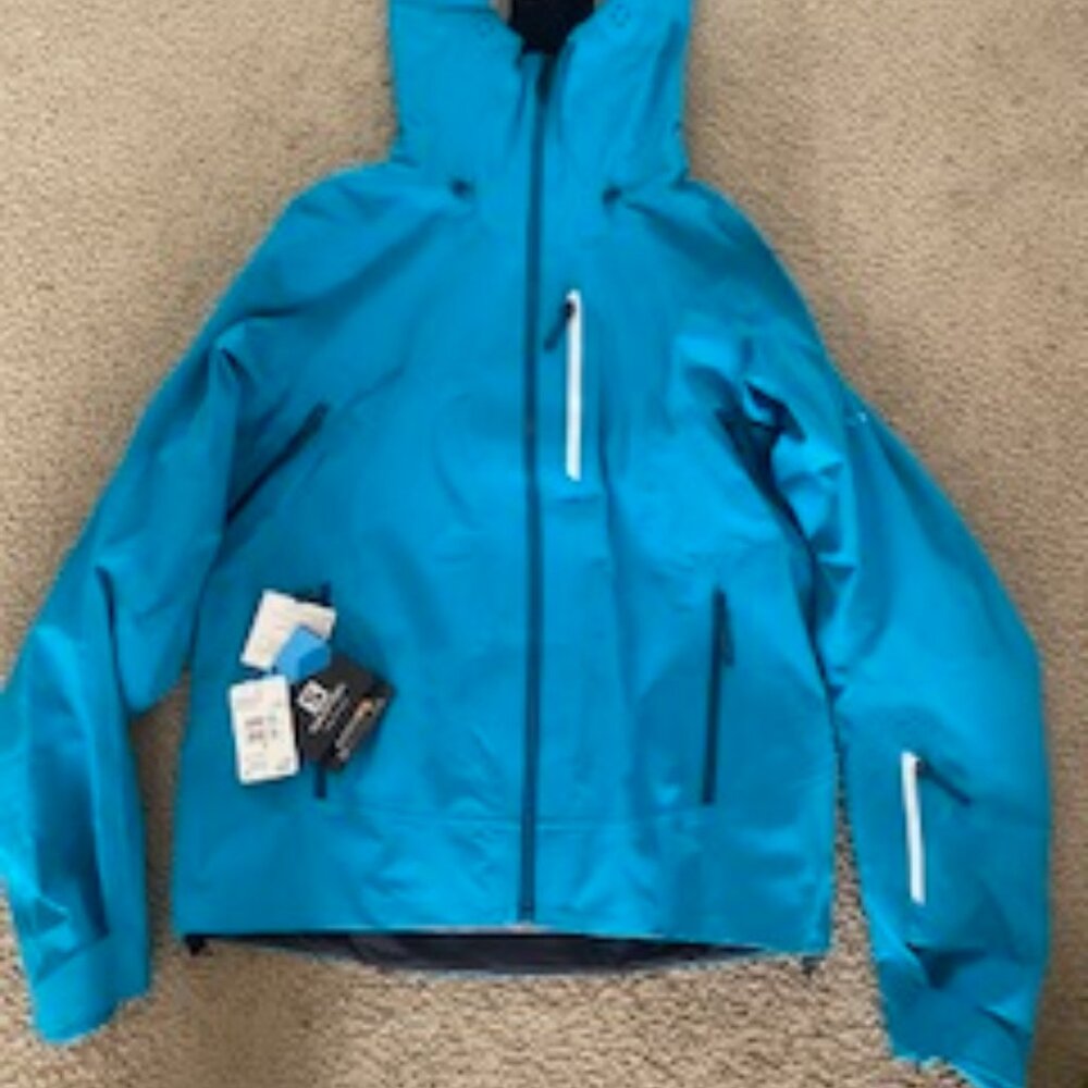 Unisex Women Men's Salomon SAS Outlaw Jacket/Barrier Reef Turquoise